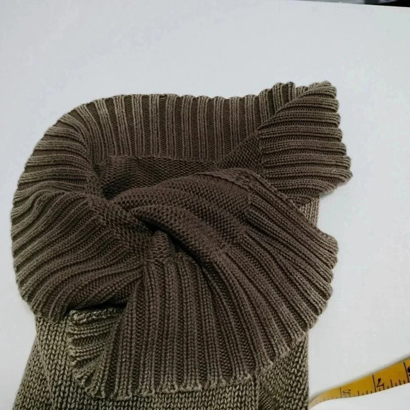 525 America Size Large Cotton Double Breast Snap Button Brown Washed Cardigan - Picture 4 of 9